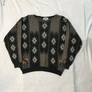 Mondo Vintage Italian Knit Geometric Sweater Size L 52
